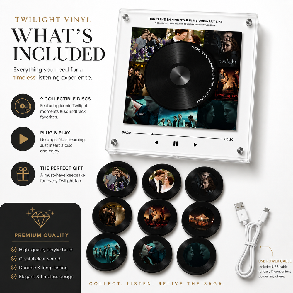 Moonvyl gift box with nine collectible music discs